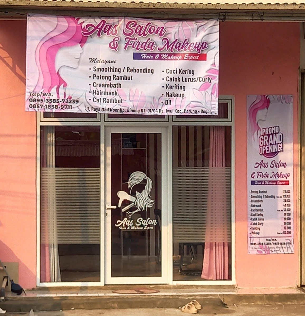 Aas salon Mekup dan rias pengantin
